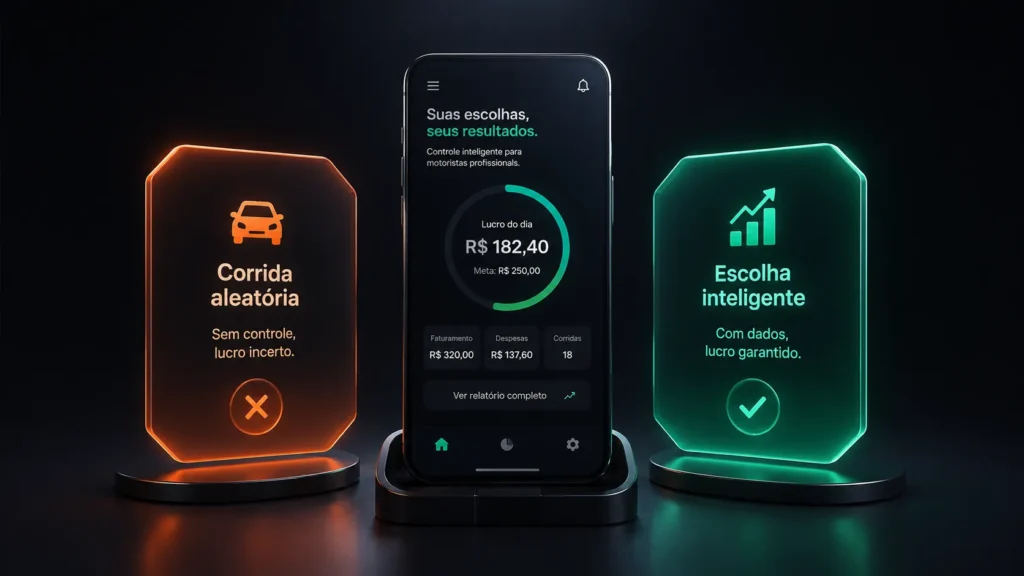 Comparativo visual ilustrando como funciona o indriver em relação a outros aplicativos de transporte.